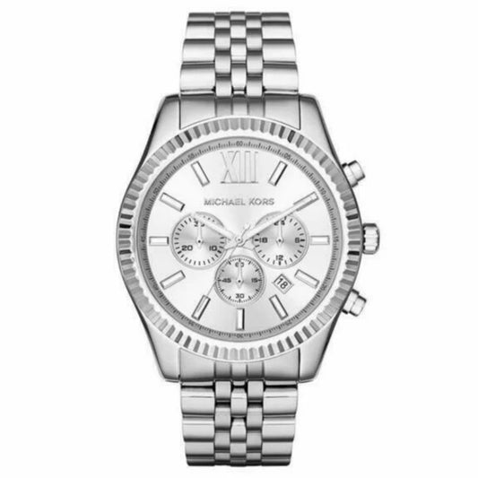 Michael Kors Lexington MK8405 Silver Chronograph Watch - Authentic Pakistan Luxury Watch